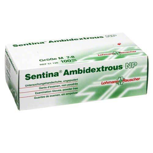 Abbildung: Sentina Ambidextrous Untersuchungshandschuhe ungepudert M Handschuhe, 100 St PZN 00816925