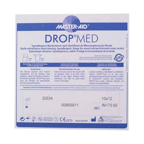 Drop med 10x12 cm Wundverband Master Aid - 2