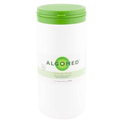 Abbildung: Algomed Chlorella vulgaris Mikroalgen 300 mg Tabletten Tabletten, 1000 g PZN 01018829