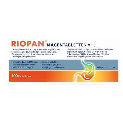 Riopan Magen Tabletten Mint 800 mg Kautabletten - 4