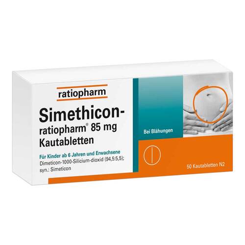 Simethicon ratiopharm 85 mg Kautabletten - 1