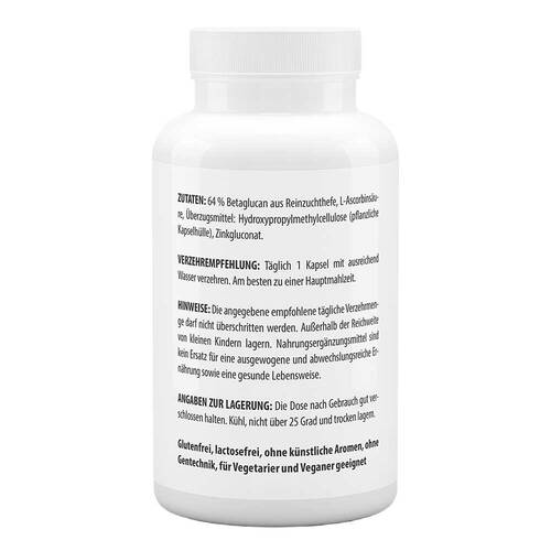 Betaglucan 500 + Vitamin C + Zink Kapseln - 3