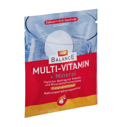 Abbildung: Gehe Balance Multivitamin + Mineral Brausetabletten Brausetabletten, 150 St PZN 01746233