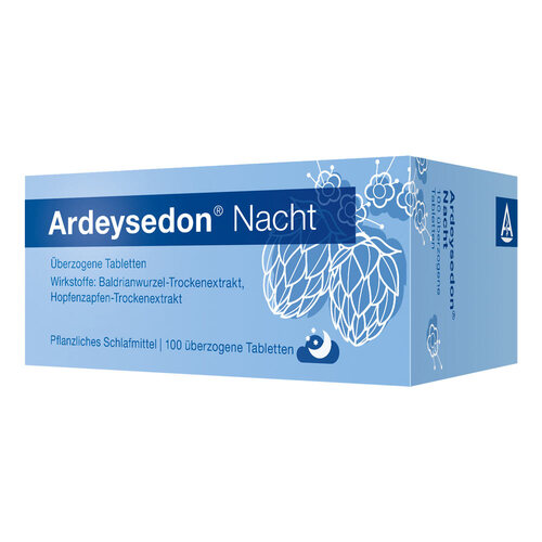 Abbildung: Ardeysedon Nacht überzogene Tabletten Überzogene Tabletten, 100 St PZN 02197805