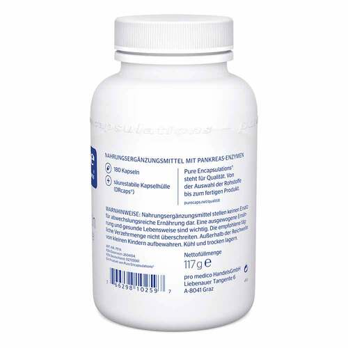 Pure Encapsulations Pankreatin Enzym Formel Kapseln - 2