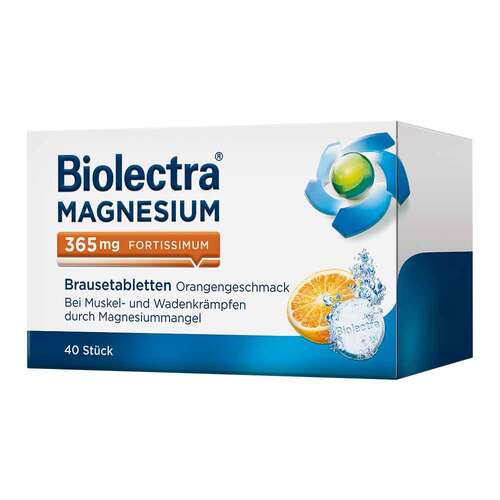 Biolectra® MAGNESIUM 365 mg fortissimum Brausetabletten Orangengeschmack - 1