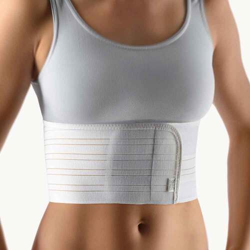 Bort elastischer Rippengurt Damen medium wei&szlig; - 2