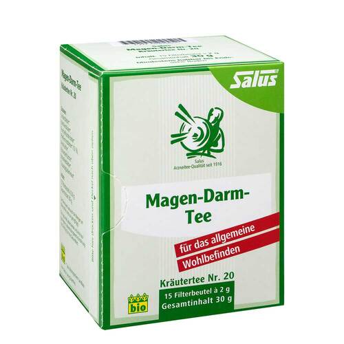Abbildung: Magen Darm Tee Kräutertee Nr.20 bio Salus Fil.Beutel Filterbeutel, 15 St PZN 02849805