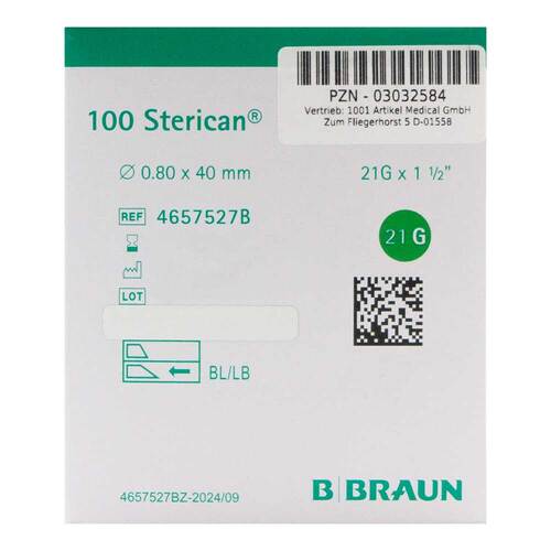Sterican Kanüle Luer-Lok 0,80x40mm Größe 2 grün - 2