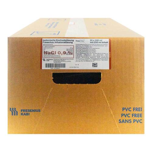 Isotonische Kochsalzlösung 500ml halbgefüll.freeflex - 1