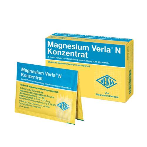 Abbildung: Magnesium Verla N Konzentrat Pulver zur Herstellung einer Lösung zum Einnehmen, 20 St PZN 03395401