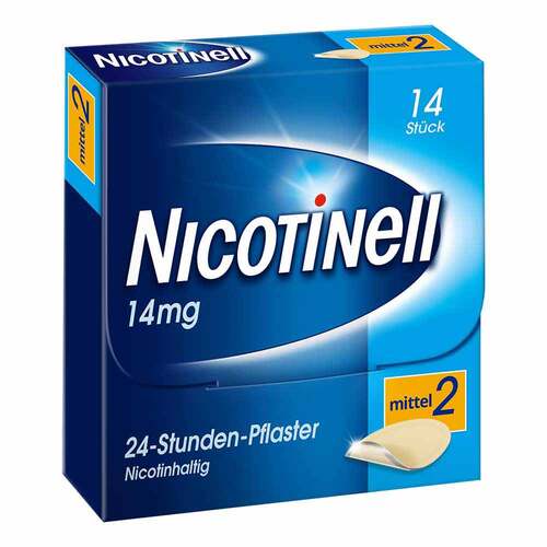 NICOTINELL 14 mg / 24-Stunden- Nikotinpflaster, Pflasterst&auml;rke Mittel (2) - 1