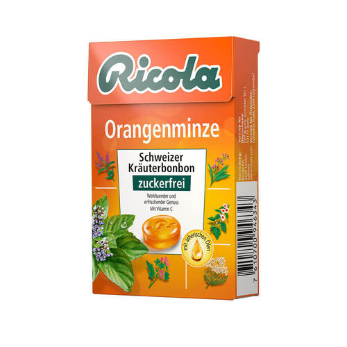 Bonbons Ricola Gingembre Menthe Orange - Boîte De 50g - Neuf - PZN17518385