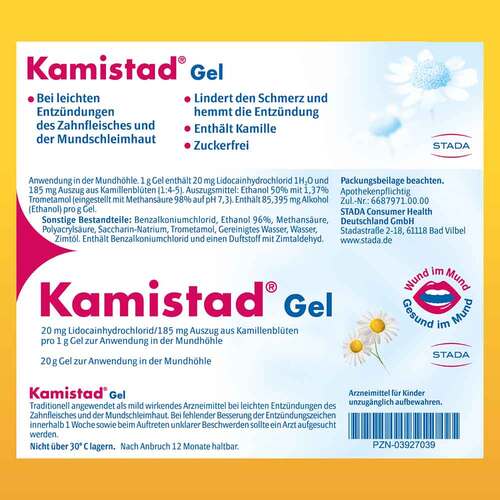 Kamistad Gel bei Zahnfleischentzündungen und Aphten - 10
