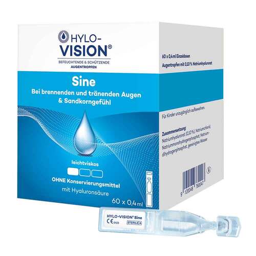 Abbildung: Hylo-Vision sine Einzeldosispipetten Einzeldosispipetten, 60X0.4 ml PZN 04522008
