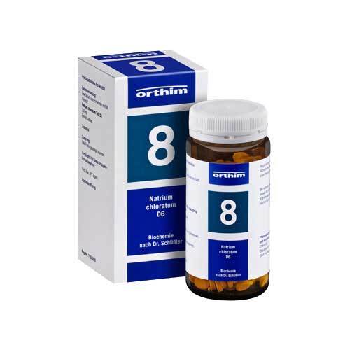 Abbildung: Biochemie Orthim 8 Natrium chloratum D 6 Tabletten Tabletten, 400 St PZN 04532099
