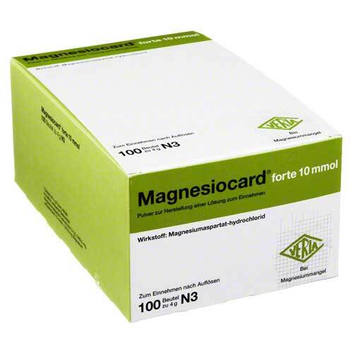 Abbildung: Magnesiocard forte 10 mmol P Pulver zur Herstellung einer Lösung zum Einnehmen, 100 St PZN 04636278