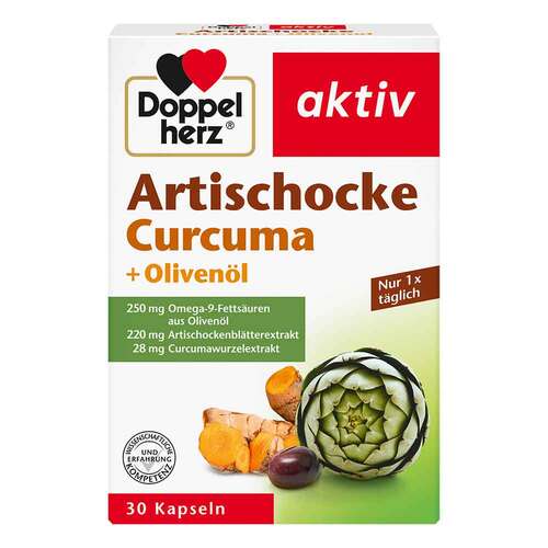 Doppelherz Artischocke+Oliven&ouml;l+Curcuma Kapseln - 1