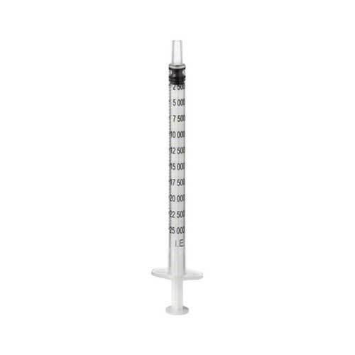 Abbildung: Omnifix Heparin 25.000I.E. latexfrei Spritzen Spritzen, 100X1 ml PZN 04744312