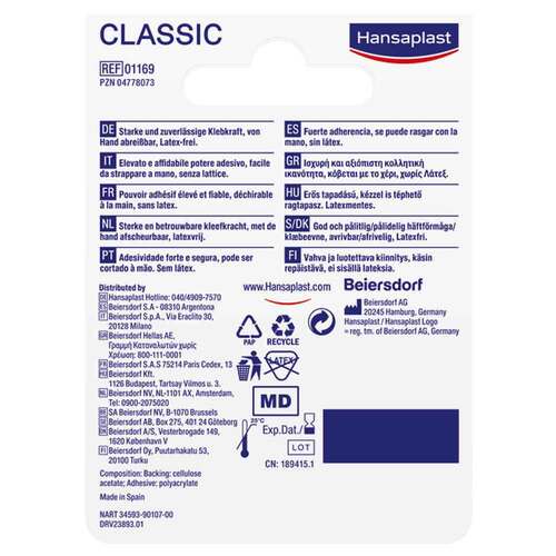 Hansaplast Fixierpflaster Classic 5mx2,5cm - 2