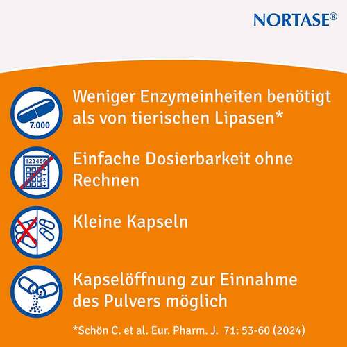 NORTASE Kapseln vegetarische Verdauungsenzyme - 5