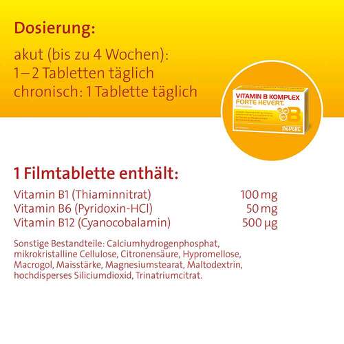 Vitamin B Komplex forte Hevert Tabletten - 5