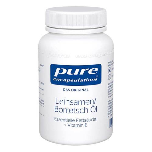Abbildung: Pure Encapsulations Leinsamen/Borretsch Öl Kapseln Kapseln, 120 St PZN 05131178