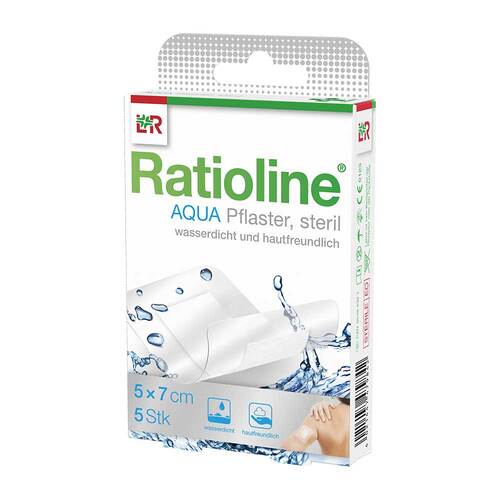 Ratioline aqua Duschpflaster Plus 5x7 cm steril - 2