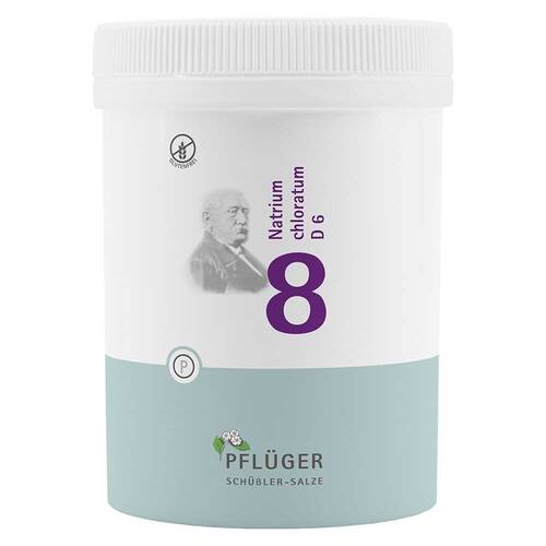 Abbildung: Biochemie Pflüger 8 Natrium chloratum D 6 Tabletten Tabletten, 1000 St PZN 06319406