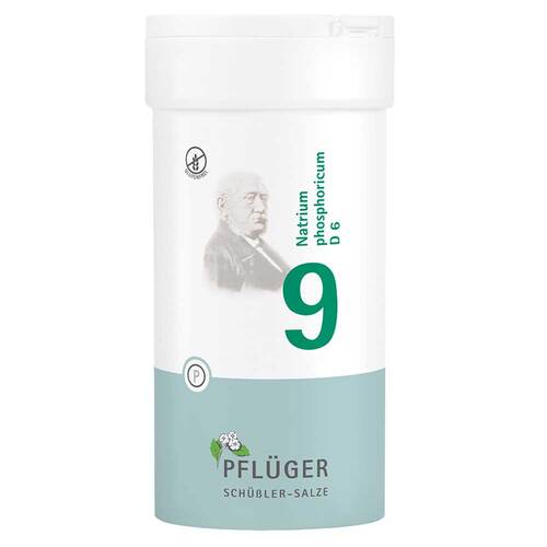 Abbildung: Biochemie Pflüger 9 Natrium phosphoricum D 6 Tabletten Tabletten, 400 St PZN 06319642
