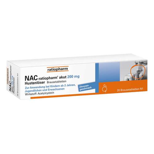 NAC ratiopharm akut 200 mg Hustenl&ouml;ser Brausetabletten - 1