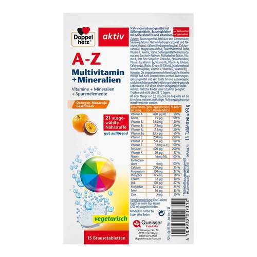 Doppelherz A-Z Multivitamin+Mineralien Brausetabletten - 2