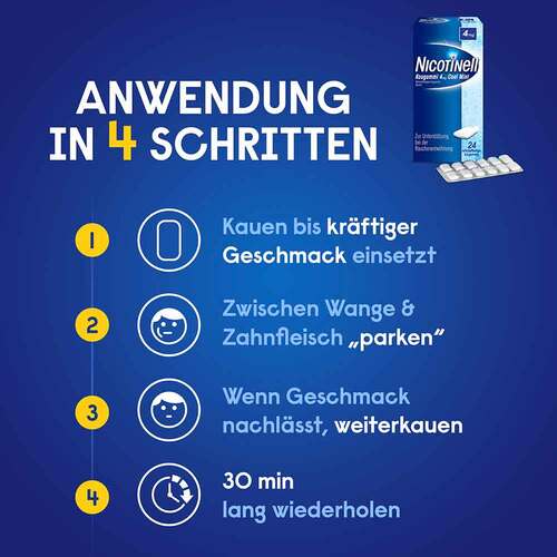 NICOTINELL Kaugummi 2 mg Cool Mint (Minz-Geschmack) - 5