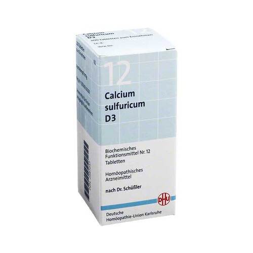 Abbildung: Biochemie DHU 12 Calcium sulfuricum D 3 Tabletten Tabletten, 420 St PZN 06584290