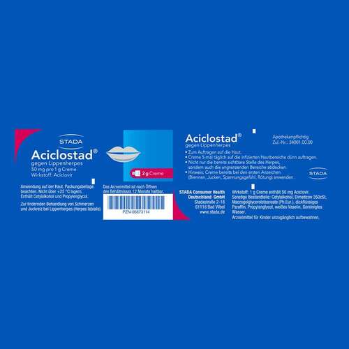 Aciclostad Creme gegen Lippenherpes - 5