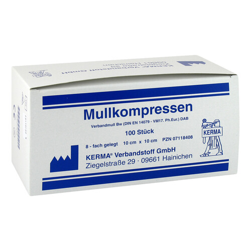 Mullkompressen 10x10 cm unsteril 8-fach BW - 2