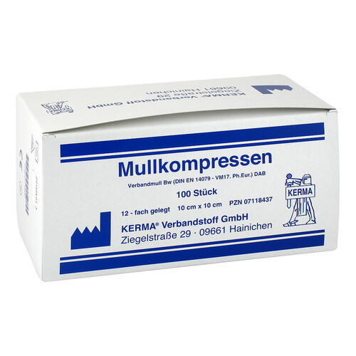 Mullkompressen 10x10 cm unsteril 12-fach BW - 2