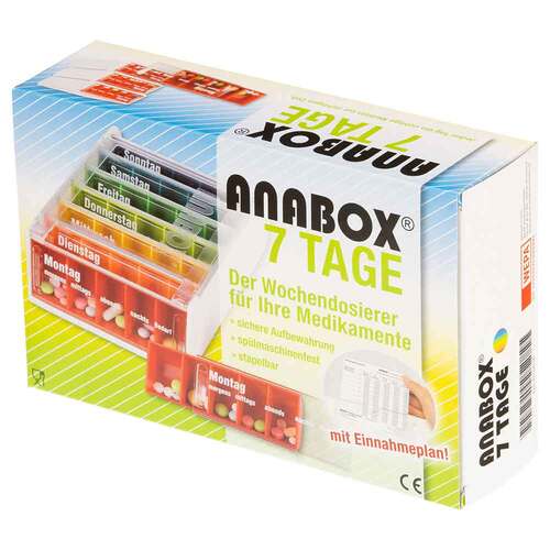 Anabox 7 Tage Regenbogen mit Einnahmeplan - 2