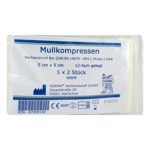 Mullkompressen 5x5 cm steril 12-fach BW - 2