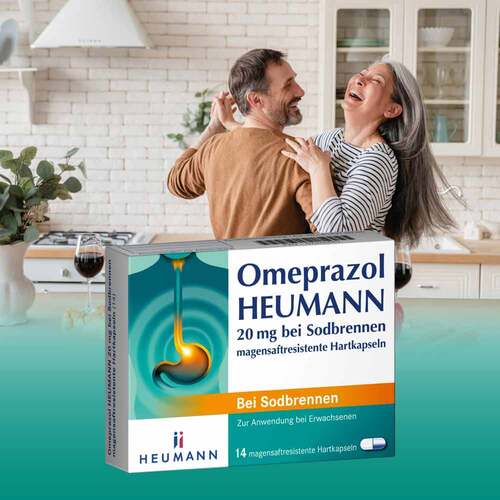 Omeprazol HEUMANN 20 mg bei Sodbrennen magensaftresistent Hartk. - 2