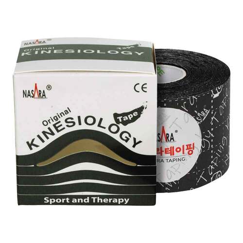 Kinesiologie Tape 5 cm x 5 m schwarz - 1
