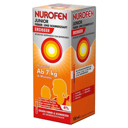 Nurofen Junior Fieber- und Schmerzsaft Erdbeer 40 mg / ml - 2