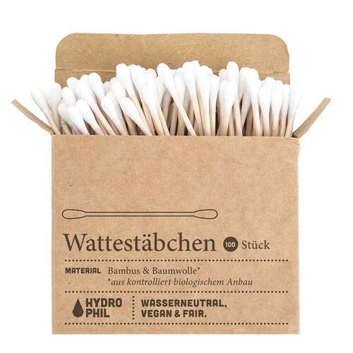 Wattest&auml;bchen aus Bambus &amp; Bio-Baumwolle Hydrophil - 1