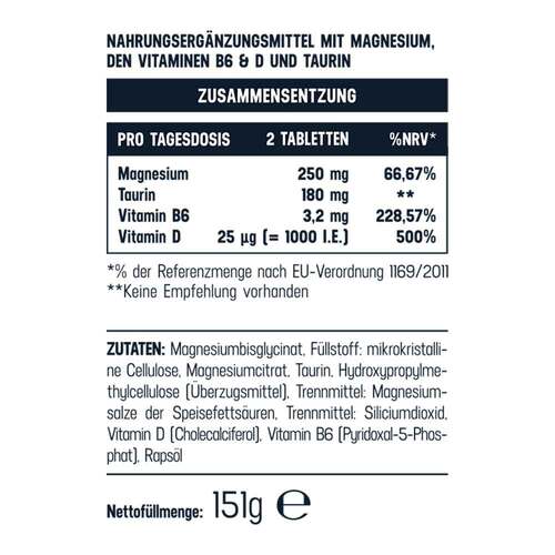 Magnesium Bisglycinat Komplex mit Vitamin D und B6 Balasense - 2