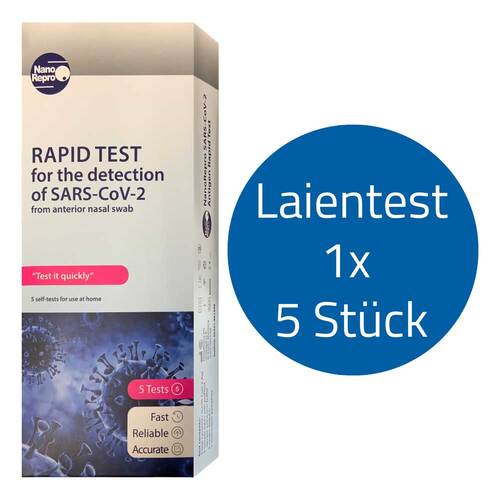 RAPID TEST von NanoRepro SARS-CoV-2-Antigen Nasentest - 1