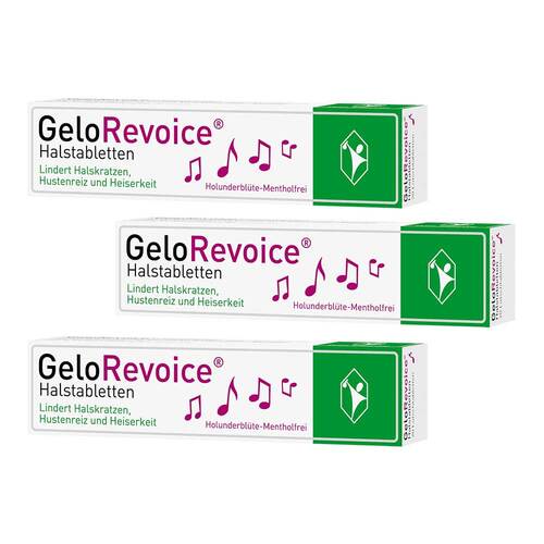 GeloRevoice Halstabletten Holunderbl&uuml;te-Mentholfrei bei Heiserkeit - 1