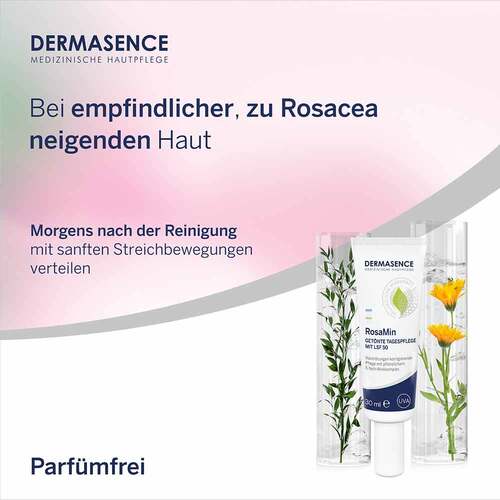 Dermasence Rosamin getönte Tagespflege LSF 50 Creme - 4