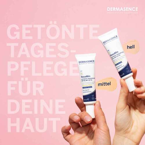 Dermasence Rosamin getönte Tagespflege mittel LSF 50 Creme - 7