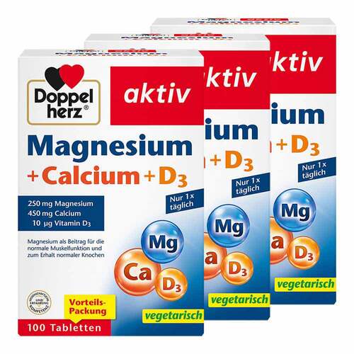 Doppelherz Magnesium + Calcium + D3 Tabletten - 1