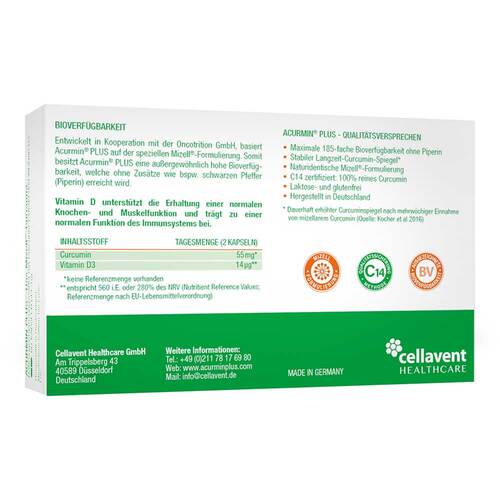 Acurmin Plus Das Mizell-Curcuma Weichkapseln  - 2